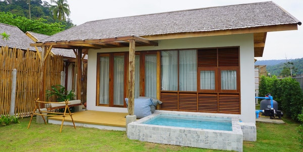 pool villa rest sea ao phrao resorts koh kood