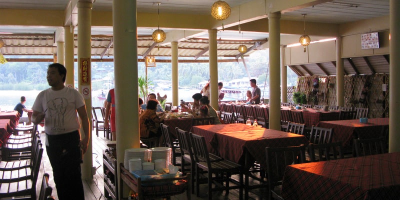 interior day chow lay seafood bang bao restaurants koh chang