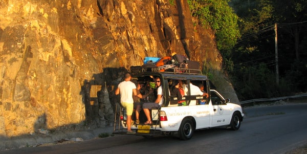 island taxis songthaews koh chang