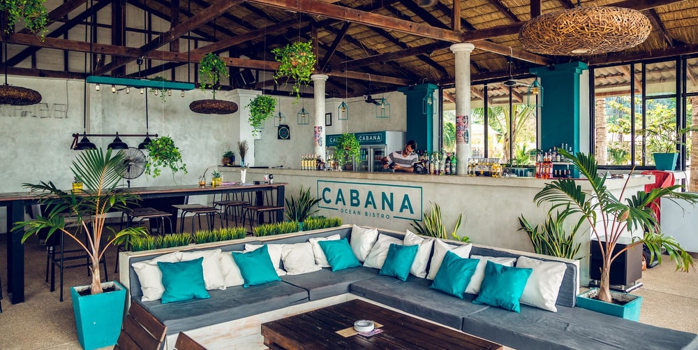 interior cabana ocean bistro kai bae beach koh chang