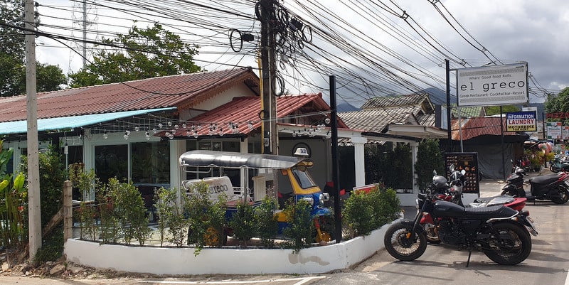 exterior el greco restaurant klong prao beach koh chang