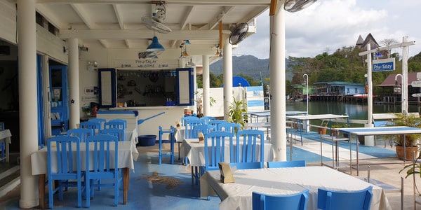 tables canal phu talay seafood klong prao beach restaurants koh chang