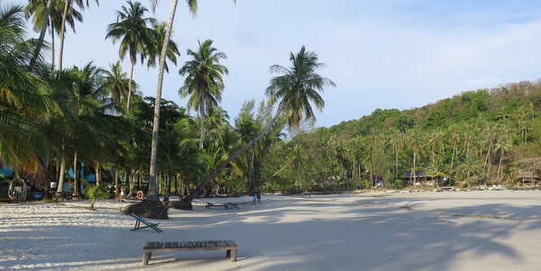 Looking down Ao Klong Hin Beach Koh Kood beaches