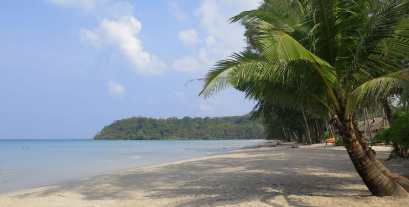 looking down Klong Chao Beach Koh Kood