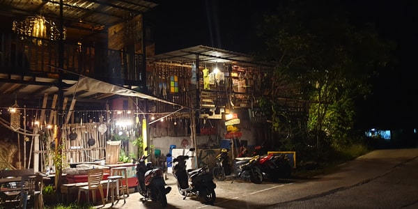 exterior night tawan eco bar koh kood nightlife