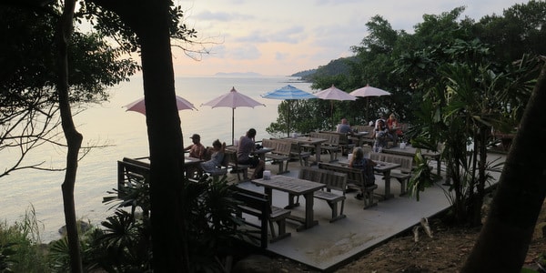 early evening good view cafe