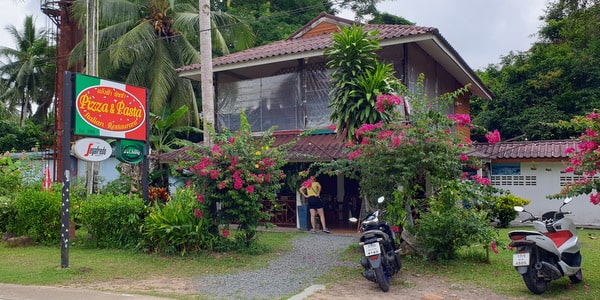 exterior pizza pasta koh kood restaurants