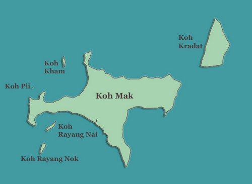 Koh mak Map
