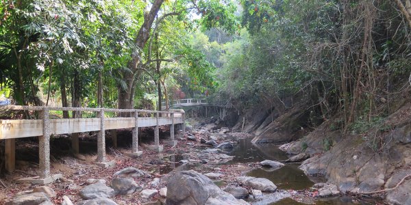 walkway than mayom waterfall 